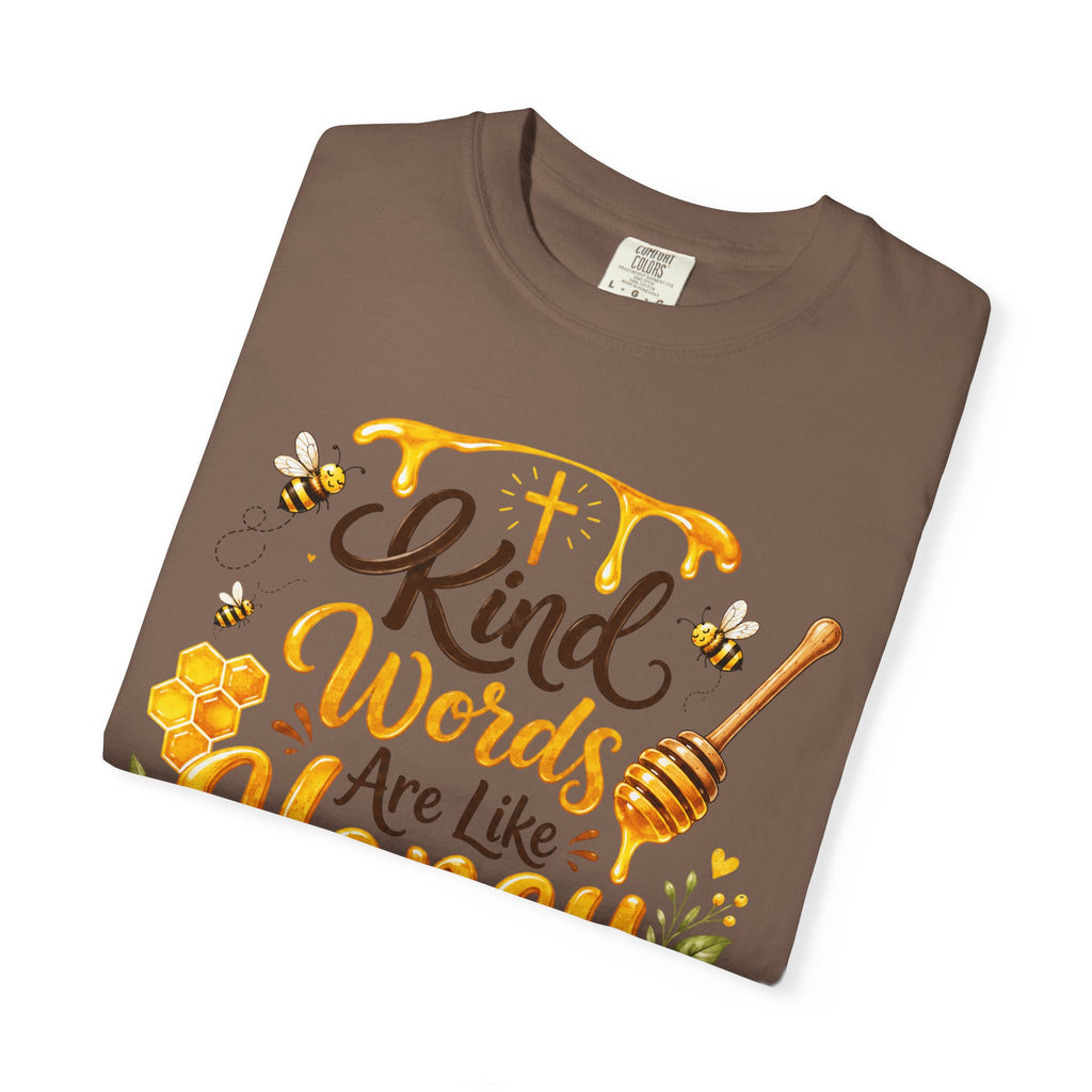 "Kind Words Are Like Honey" Floral Christian Graphic Tee
