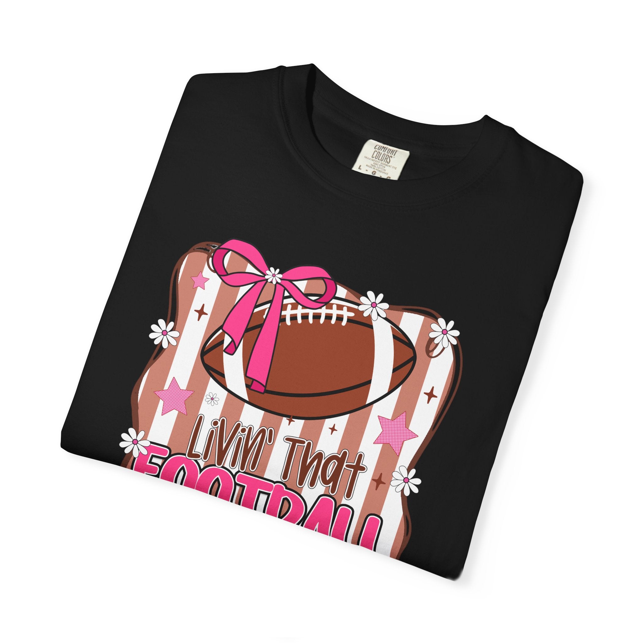 I Live That Football Mom Life Graphic Tee
