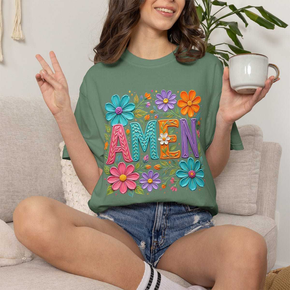 Amen Floral T-Shirt