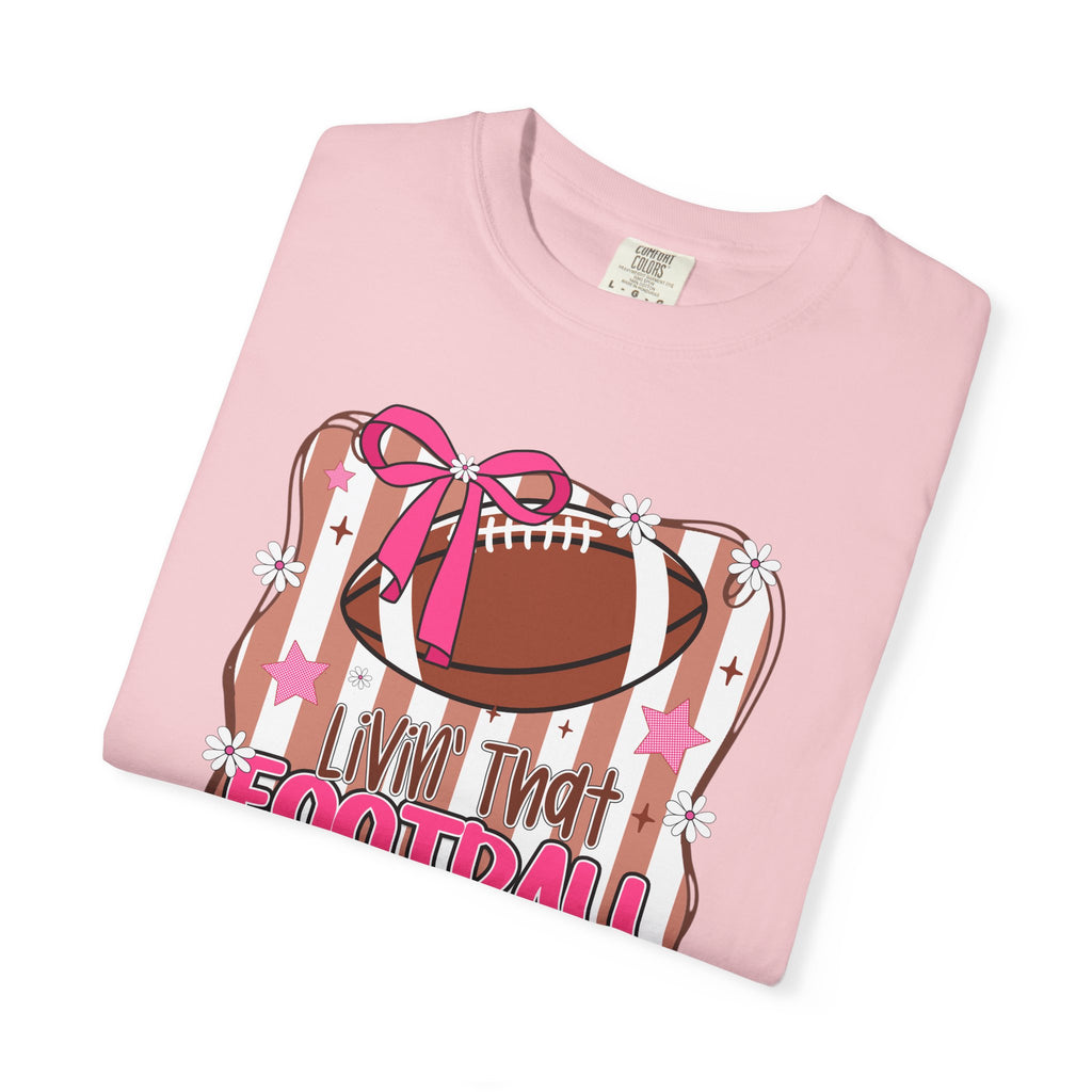 I Live That Football Mom Life Graphic Tee