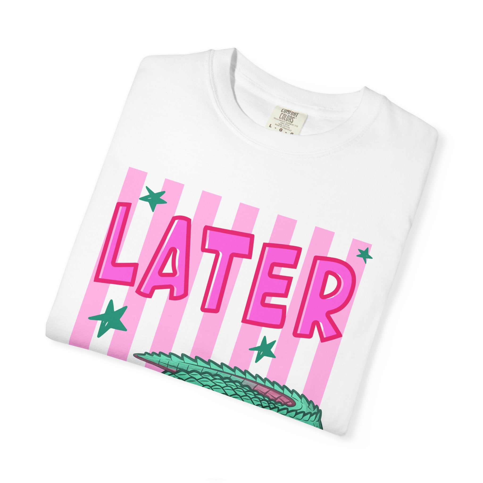 Front and Back Later/Afterwhile Alligator Graphic T-Shirt