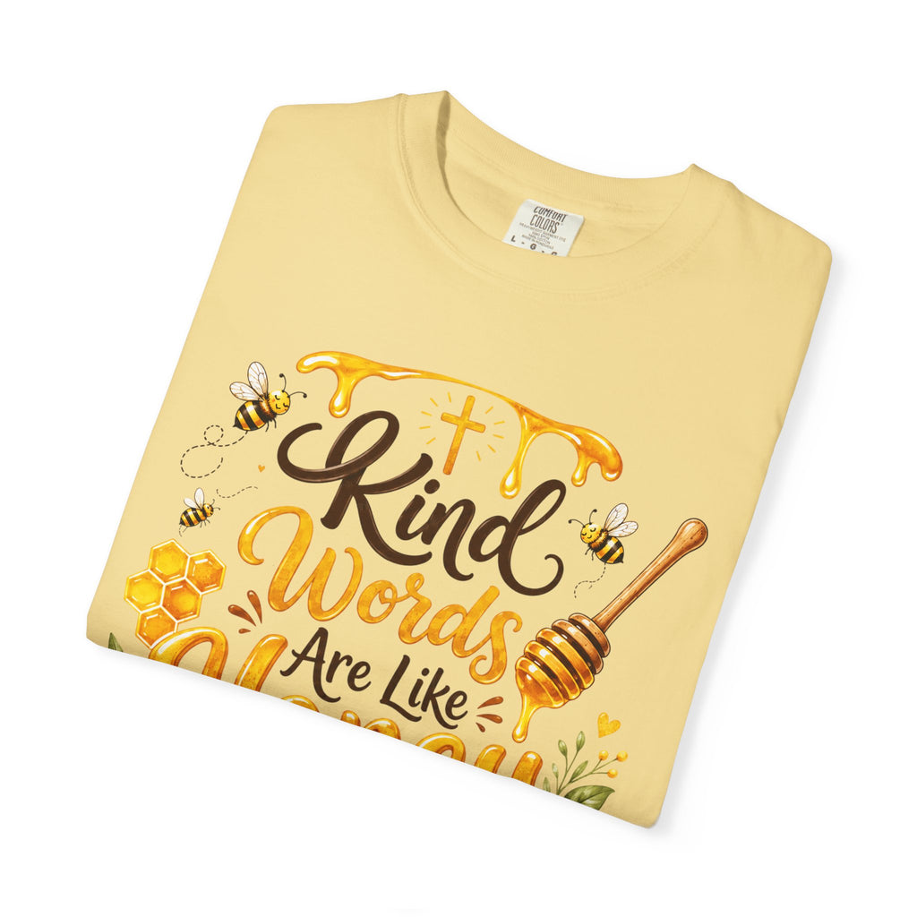 "Kind Words Are Like Honey" Floral Christian Graphic Tee