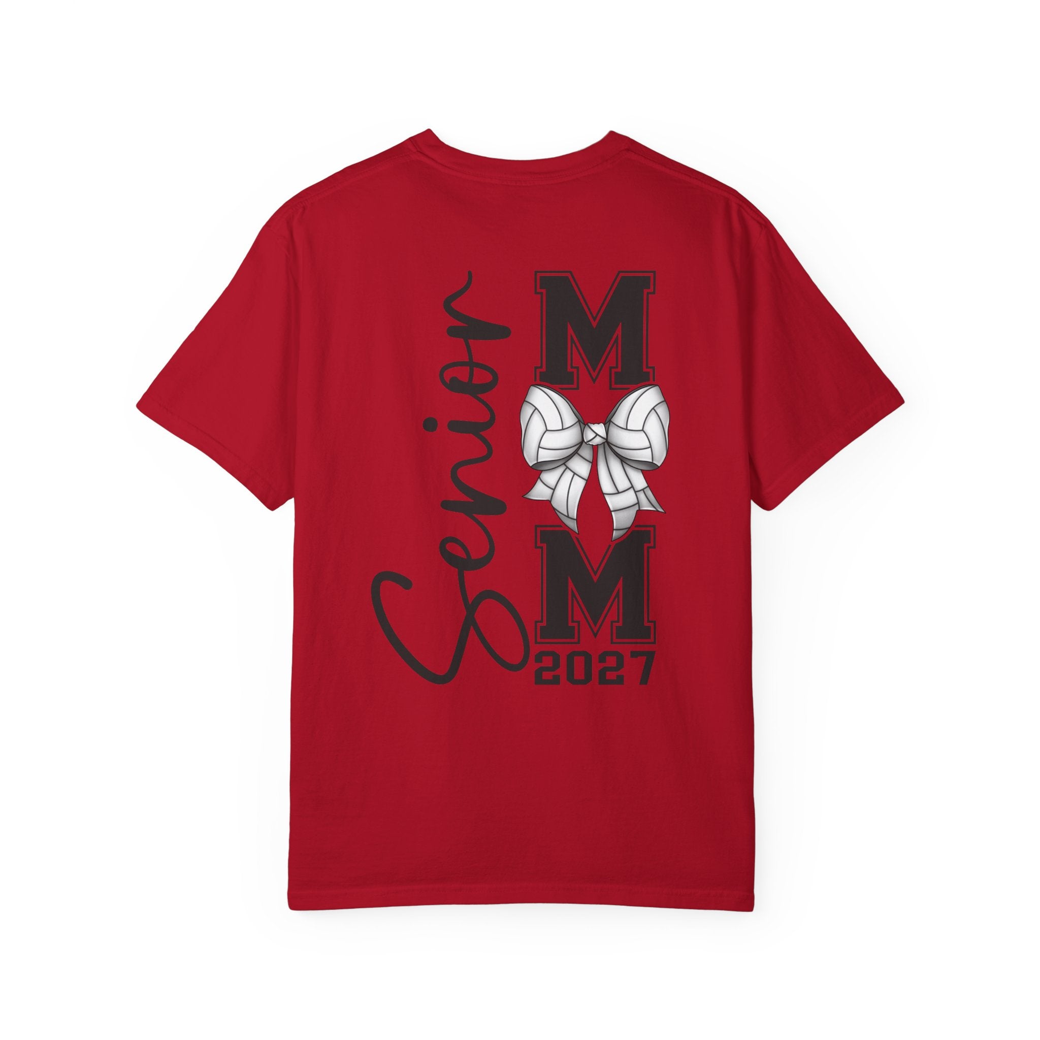 Front and Back Senior Mom 2027 T-Shirt