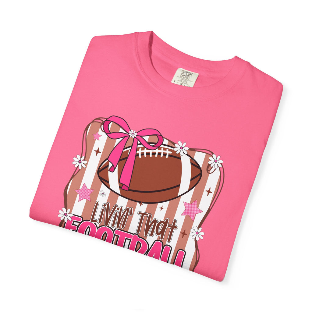I Live That Football Mom Life Graphic Tee
