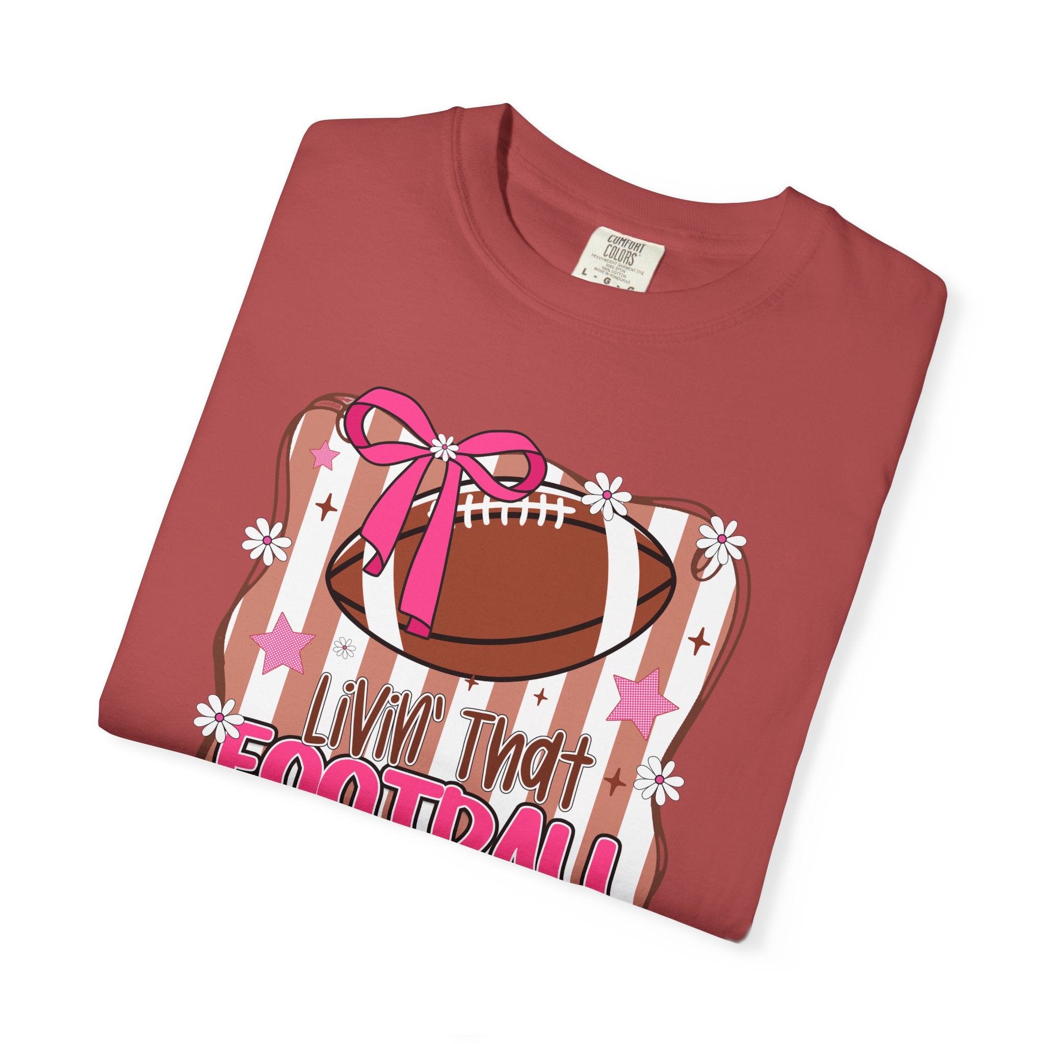 I Live That Football Mom Life Graphic Tee