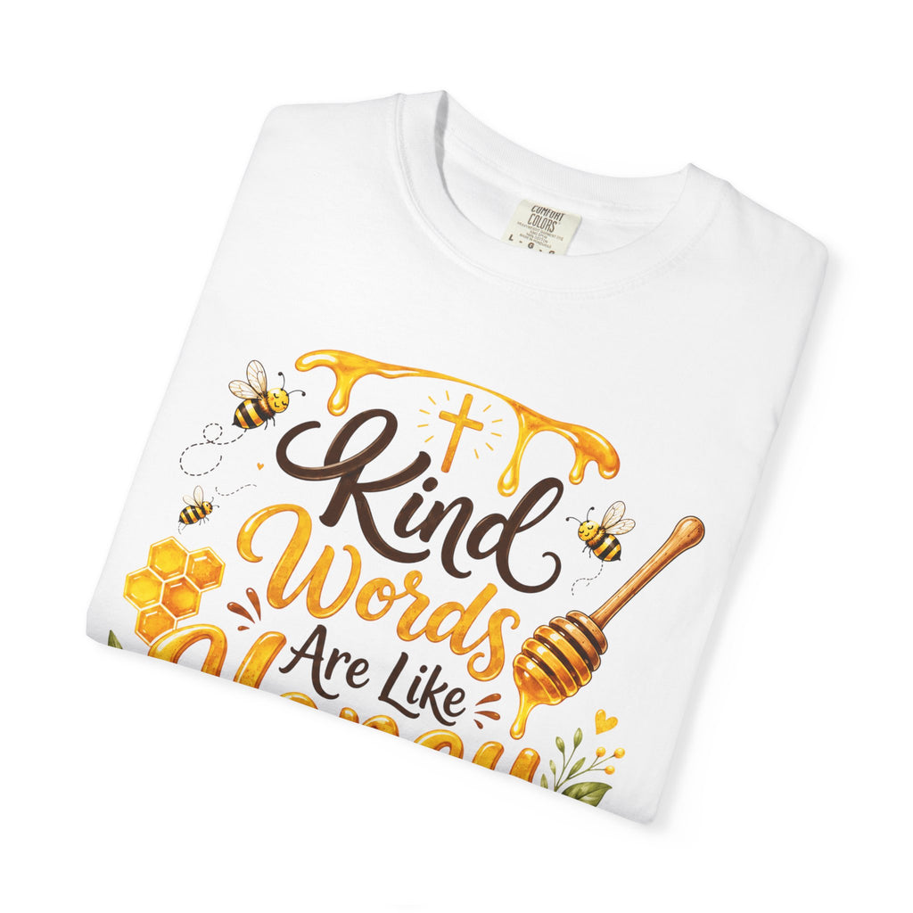"Kind Words Are Like Honey" Floral Christian Graphic Tee