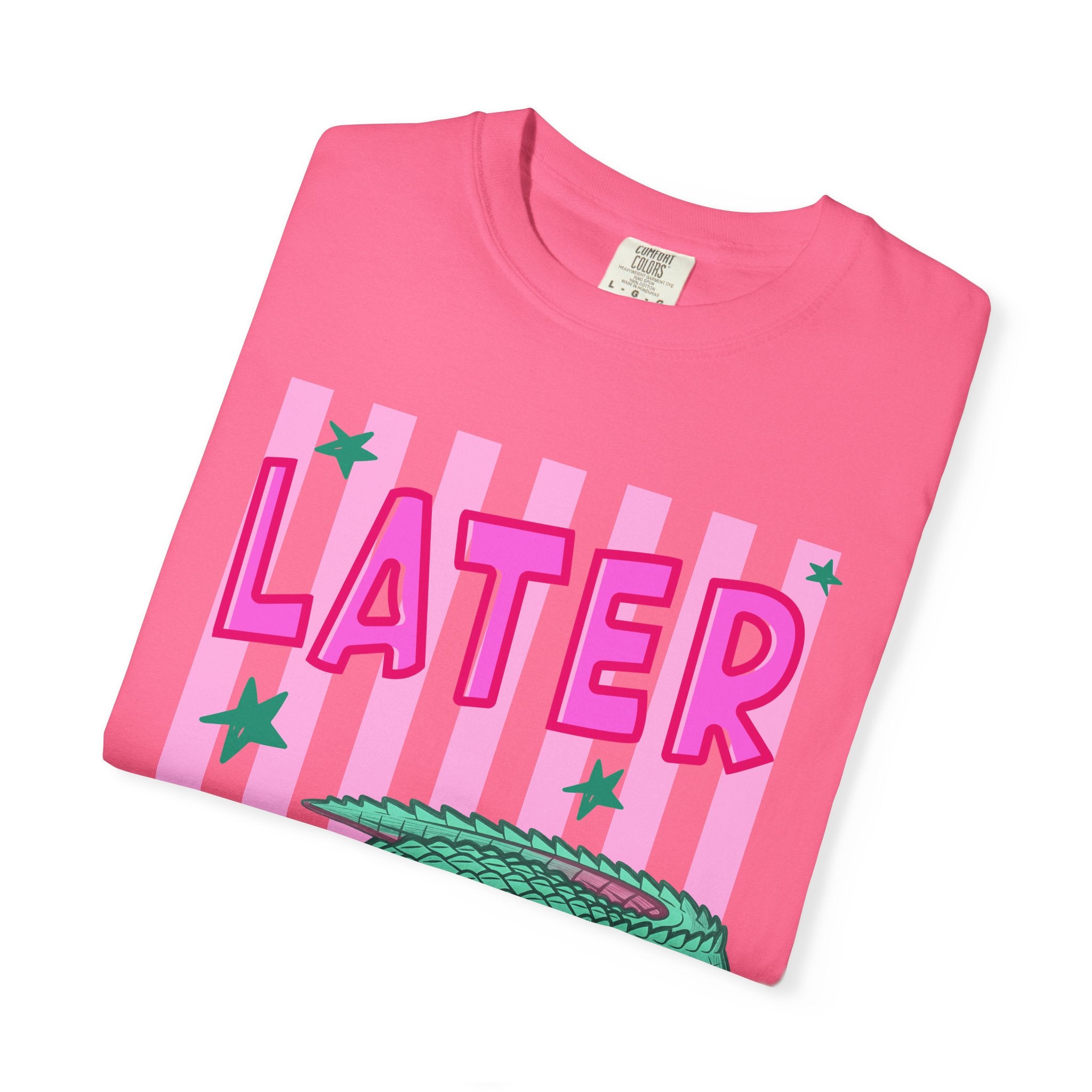 Front and Back Later/Afterwhile Alligator Graphic T-Shirt