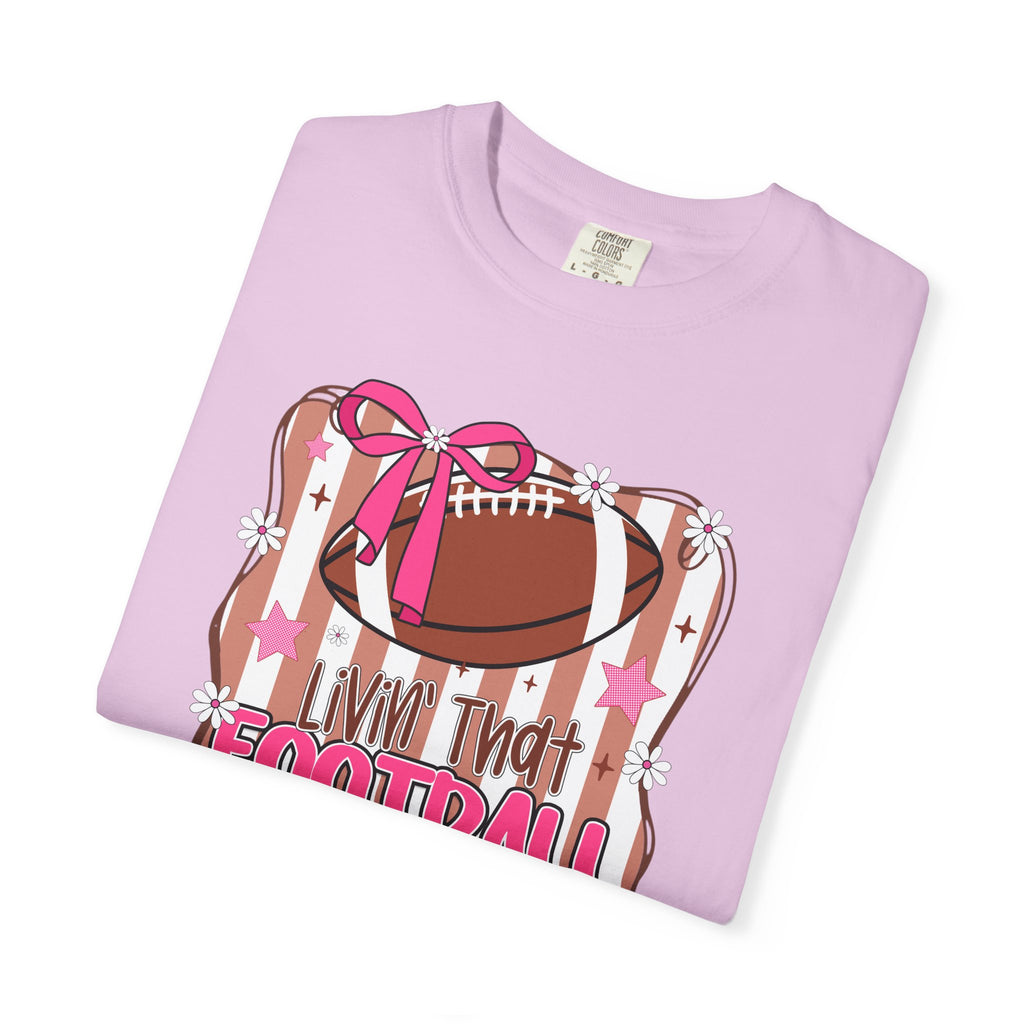 I Live That Football Mom Life Graphic Tee