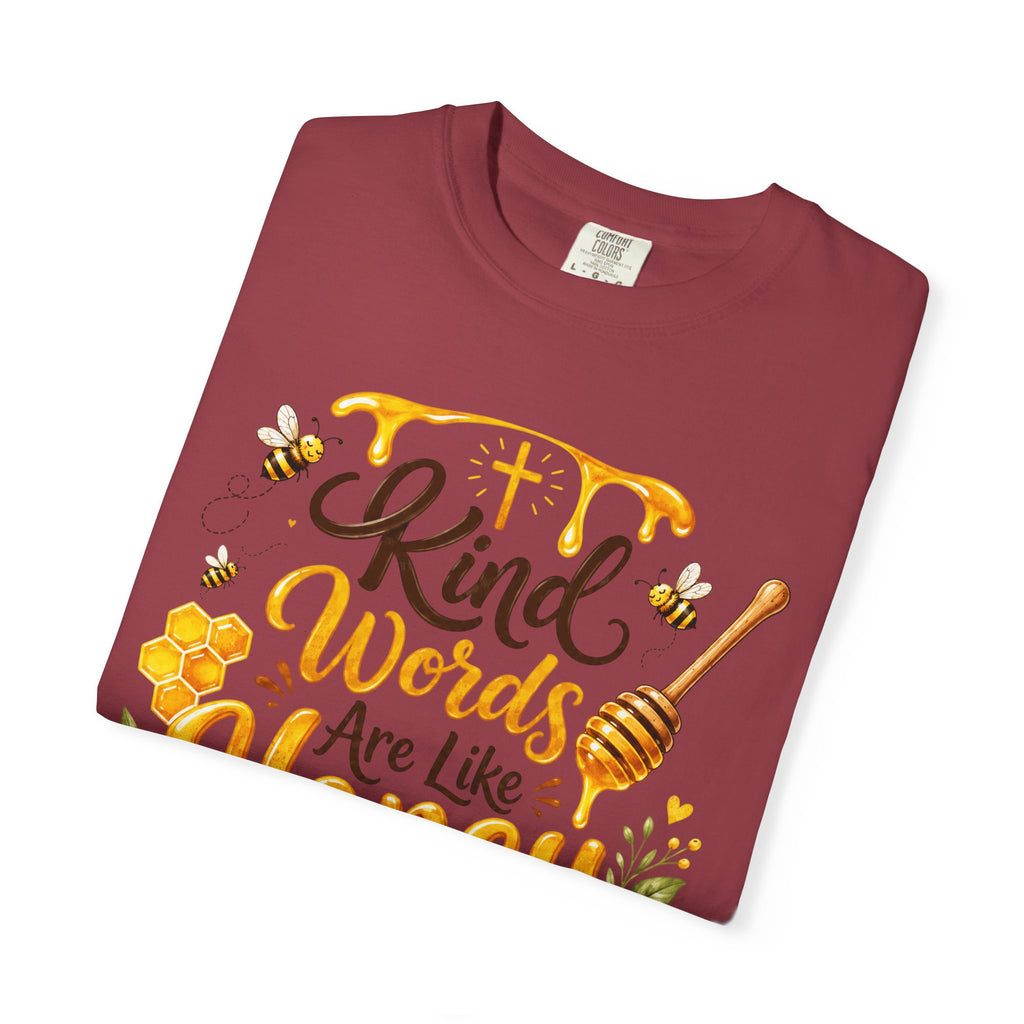 "Kind Words Are Like Honey" Floral Christian Graphic Tee