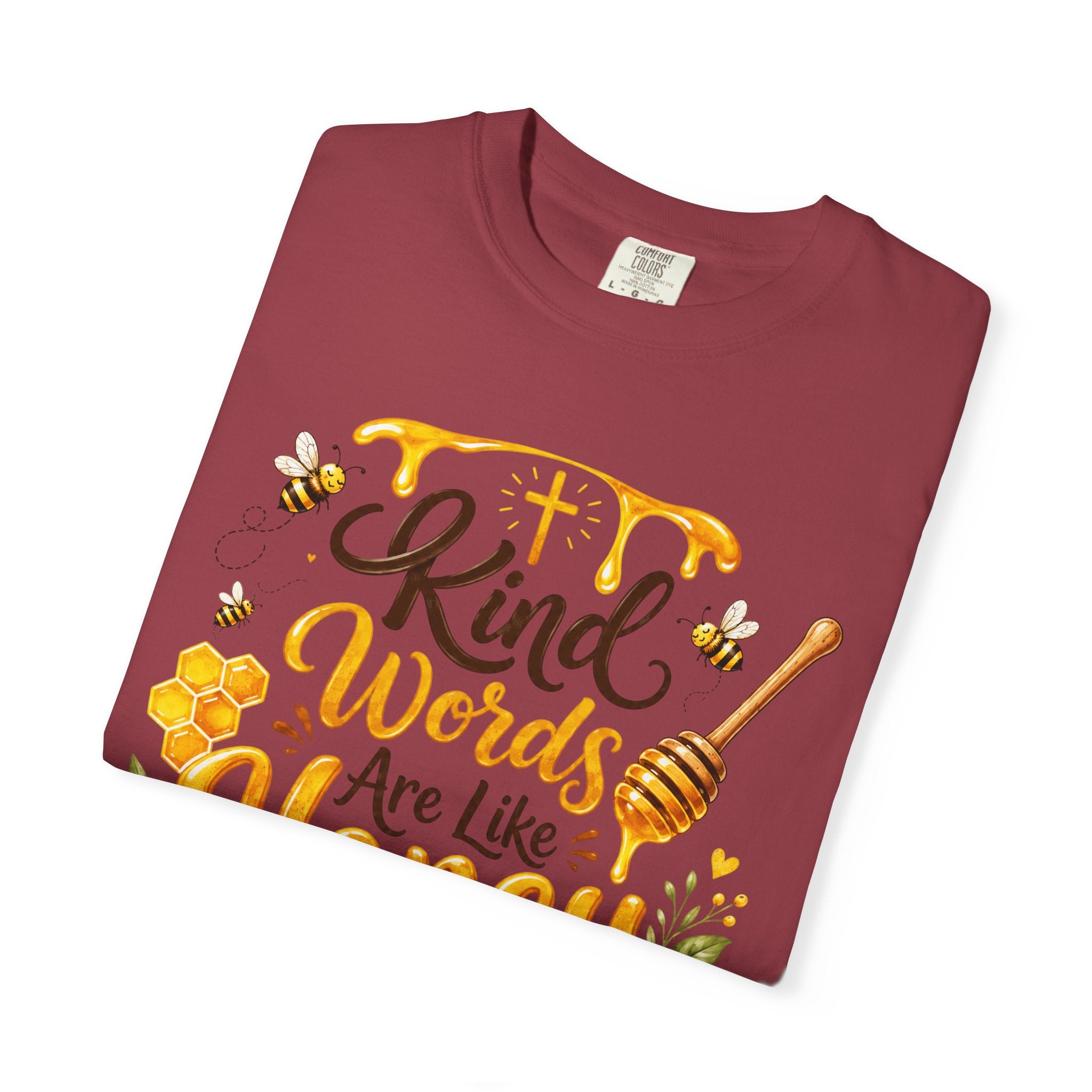 "Kind Words Are Like Honey" Floral Christian Graphic Tee