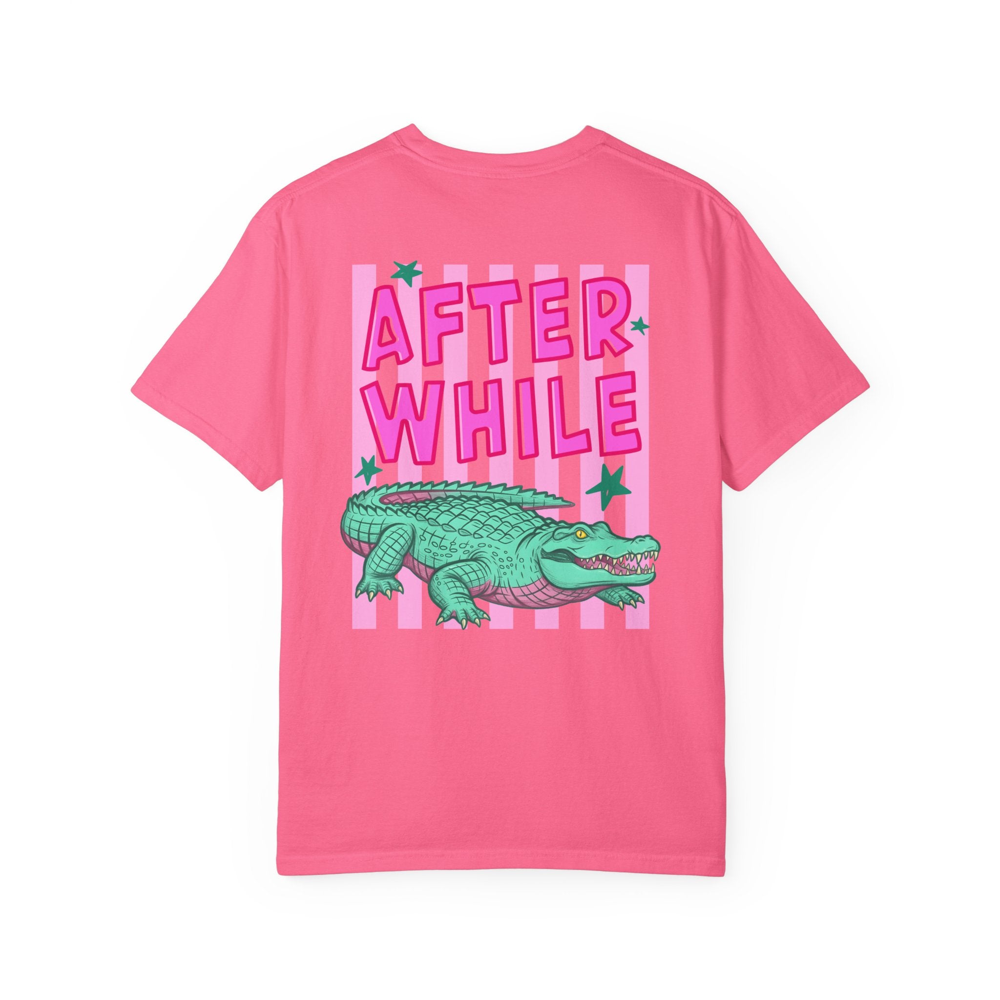 Front and Back Later/Afterwhile Alligator Graphic T-Shirt