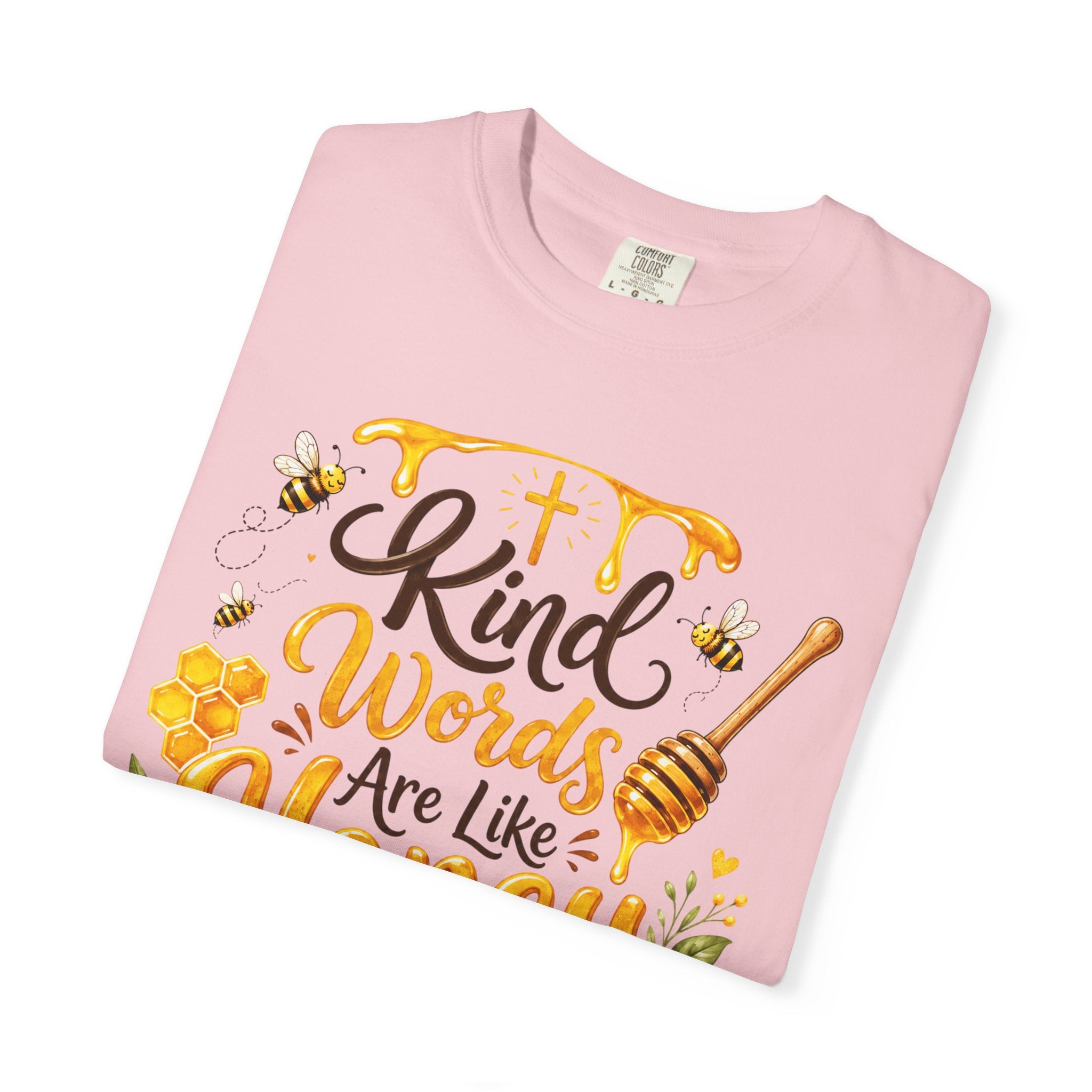 "Kind Words Are Like Honey" Floral Christian Graphic Tee