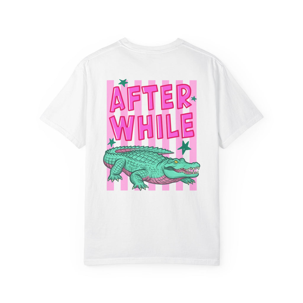 Front and Back Later/Afterwhile Alligator Graphic T-Shirt