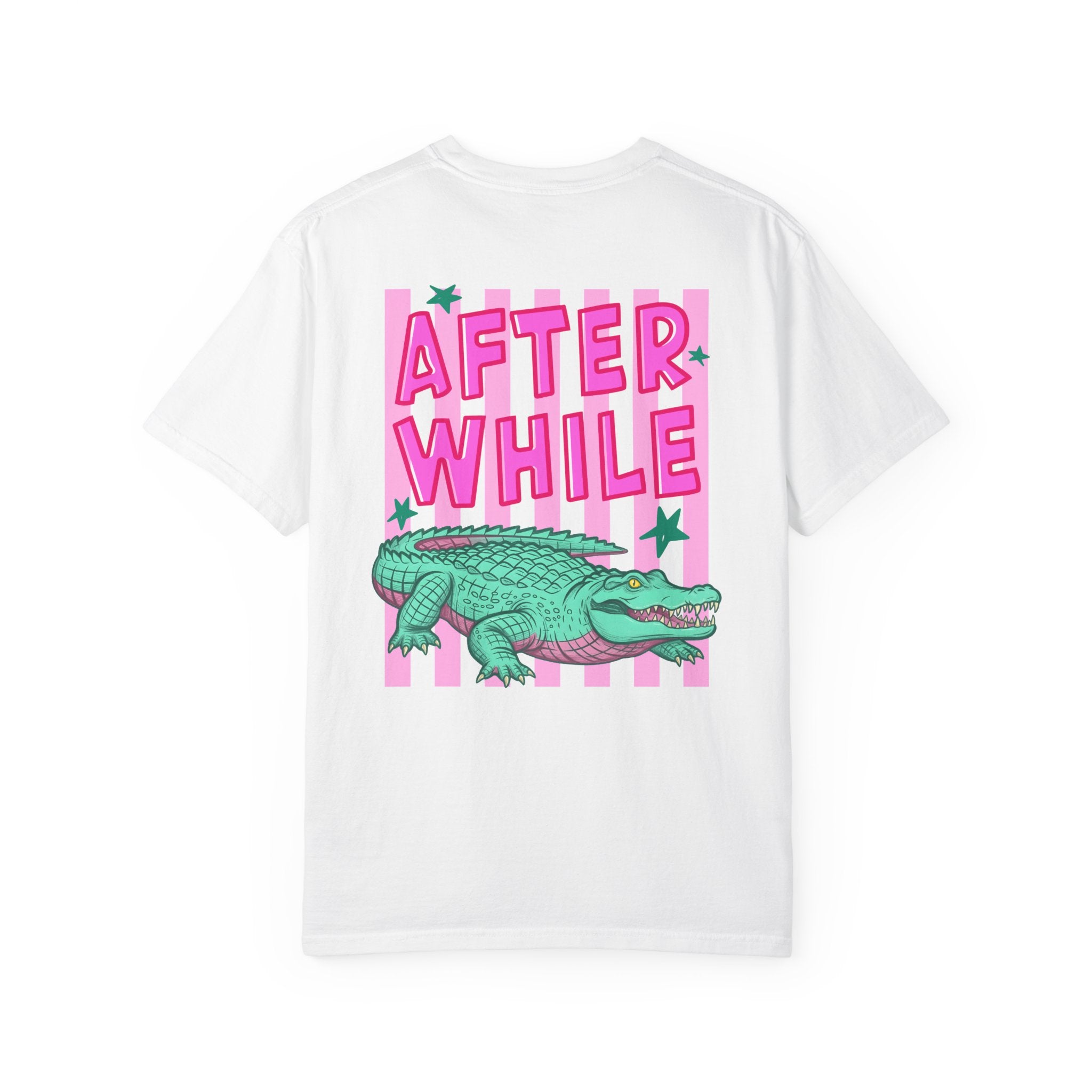 Front and Back Later/Afterwhile Alligator Graphic T-Shirt