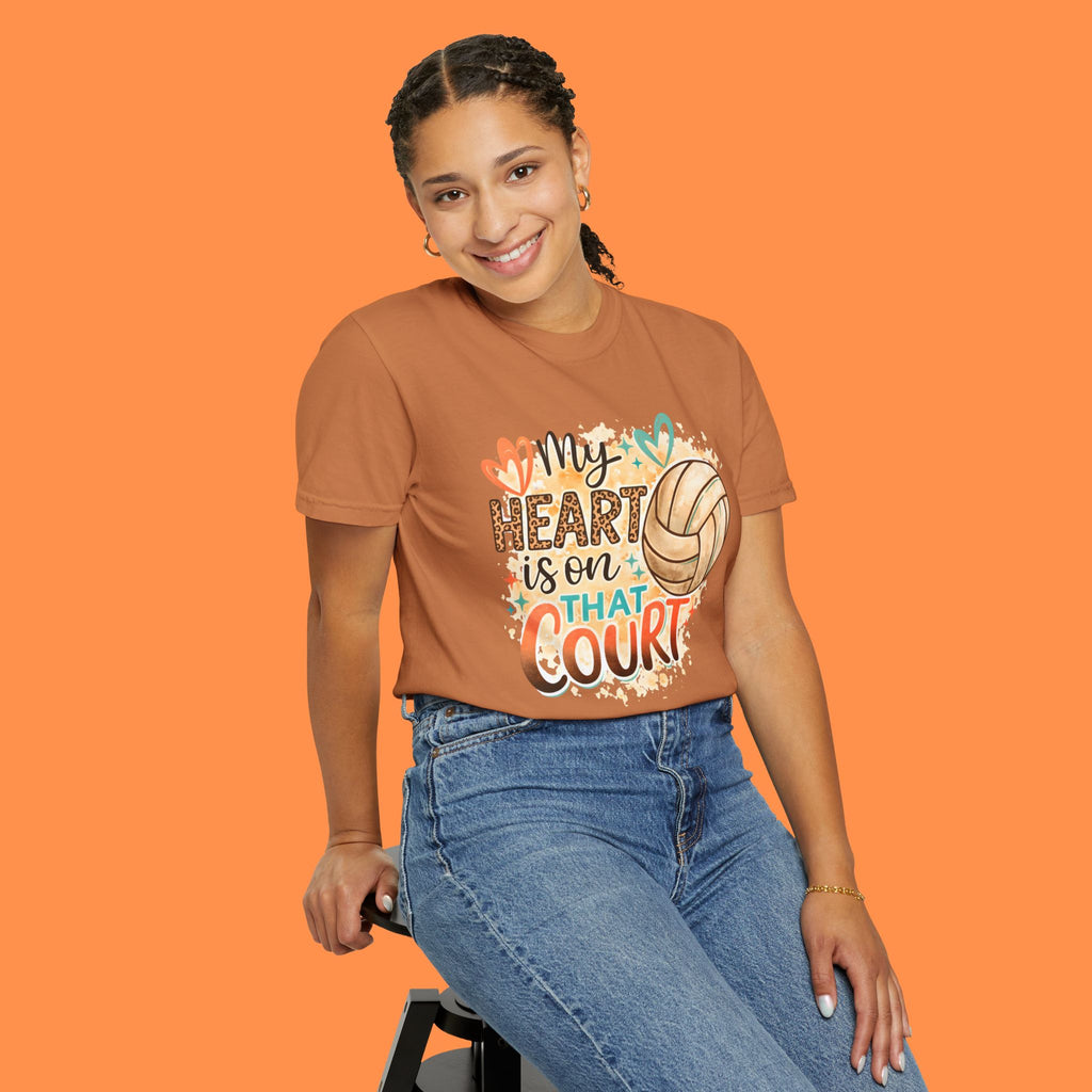 Volleyball "My Heart Is On That Court" T-Shirt
