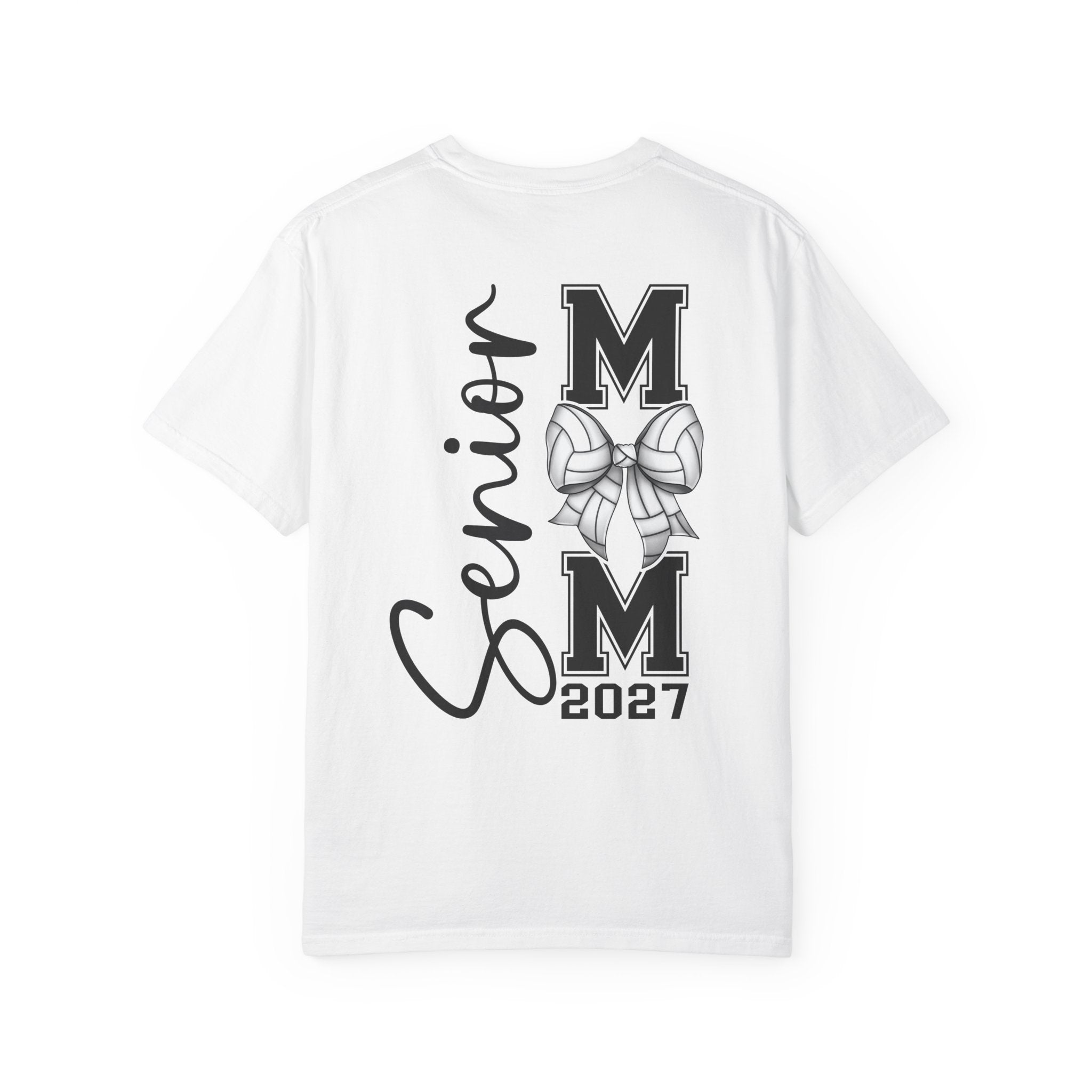 Front and Back Senior Mom 2027 T-Shirt