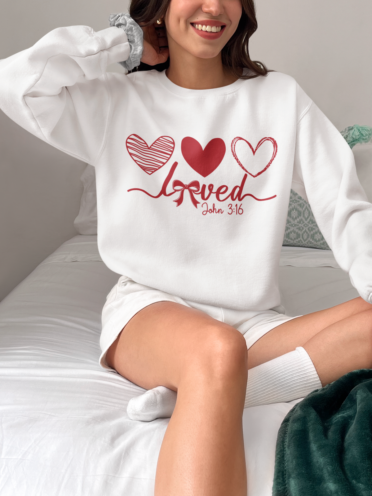 Loved — John 3:16 Sweatshirt