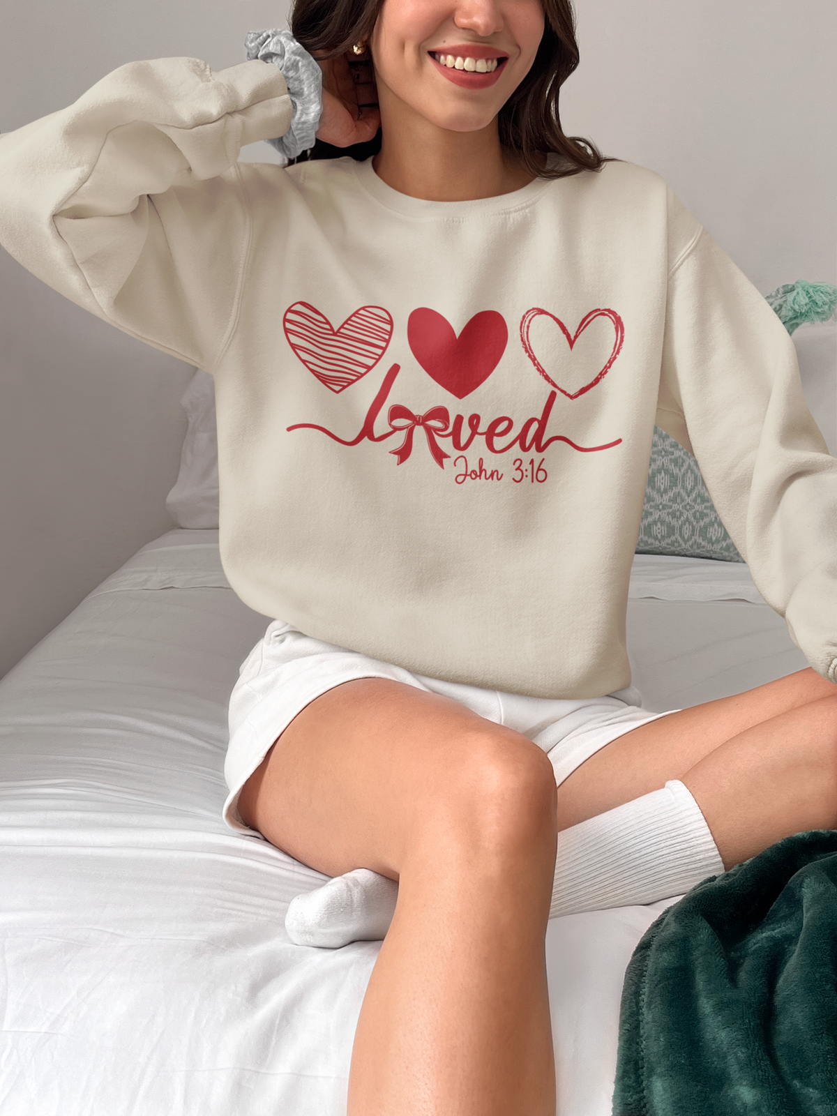 Loved — John 3:16 Sweatshirt