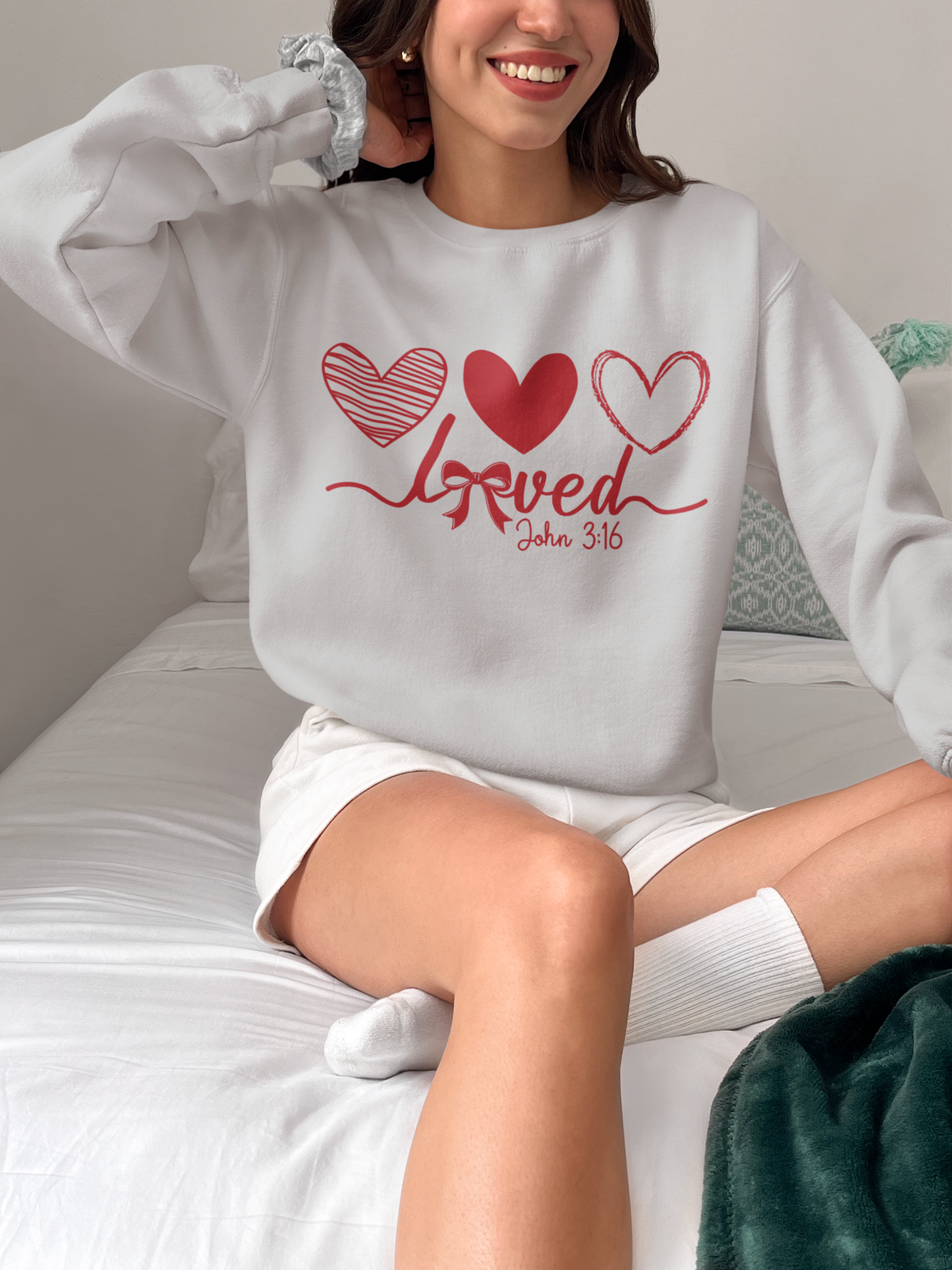 Loved — John 3:16 Sweatshirt