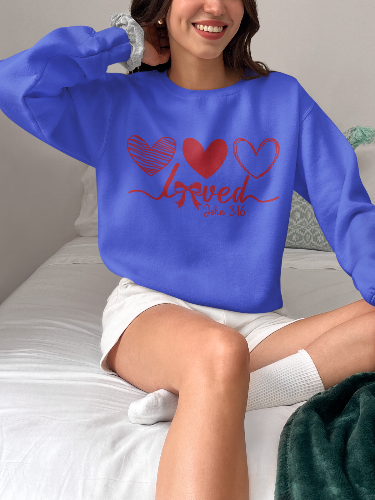 Loved — John 3:16 Sweatshirt