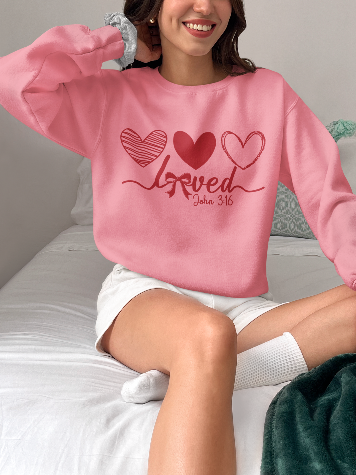 Loved — John 3:16 Sweatshirt