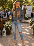 Faith-Inspired Gildan Sweatshirt – JESUS Patchwork Graphic Crewneck