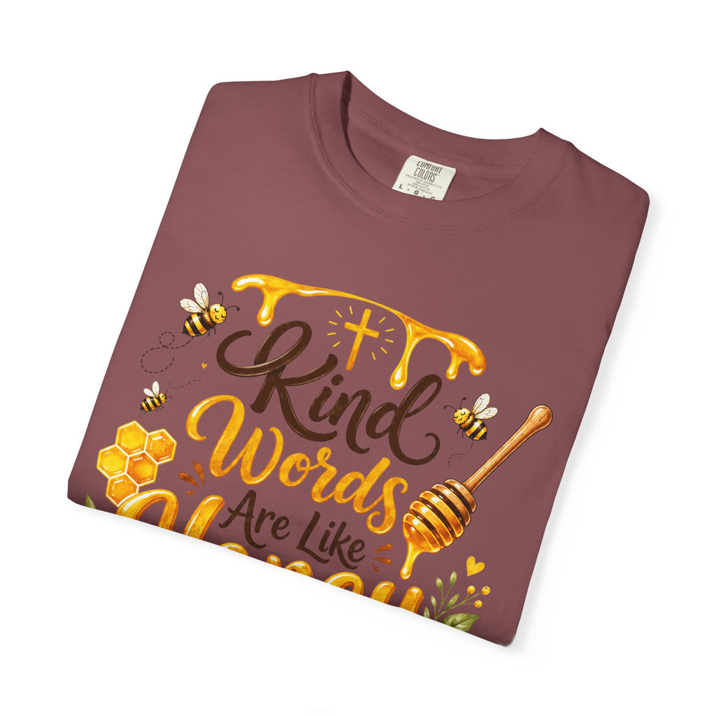 "Kind Words Are Like Honey" Floral Christian Graphic Tee