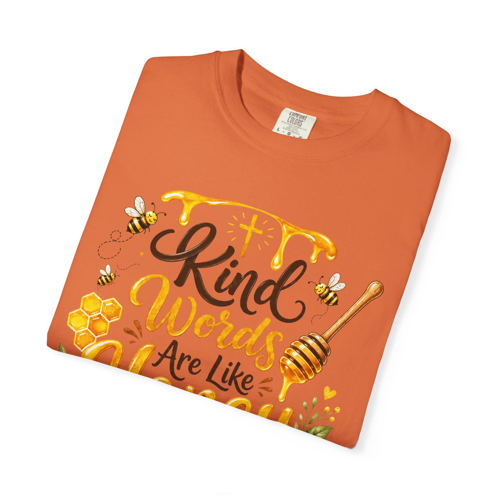 "Kind Words Are Like Honey" Floral Christian Graphic Tee
