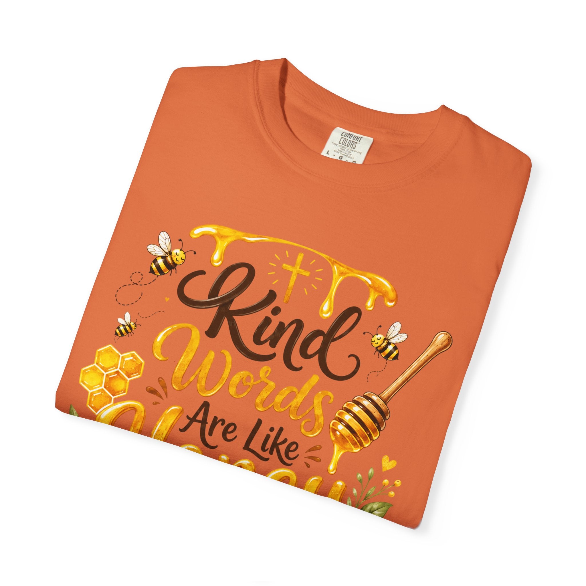 "Kind Words Are Like Honey" Floral Christian Graphic Tee