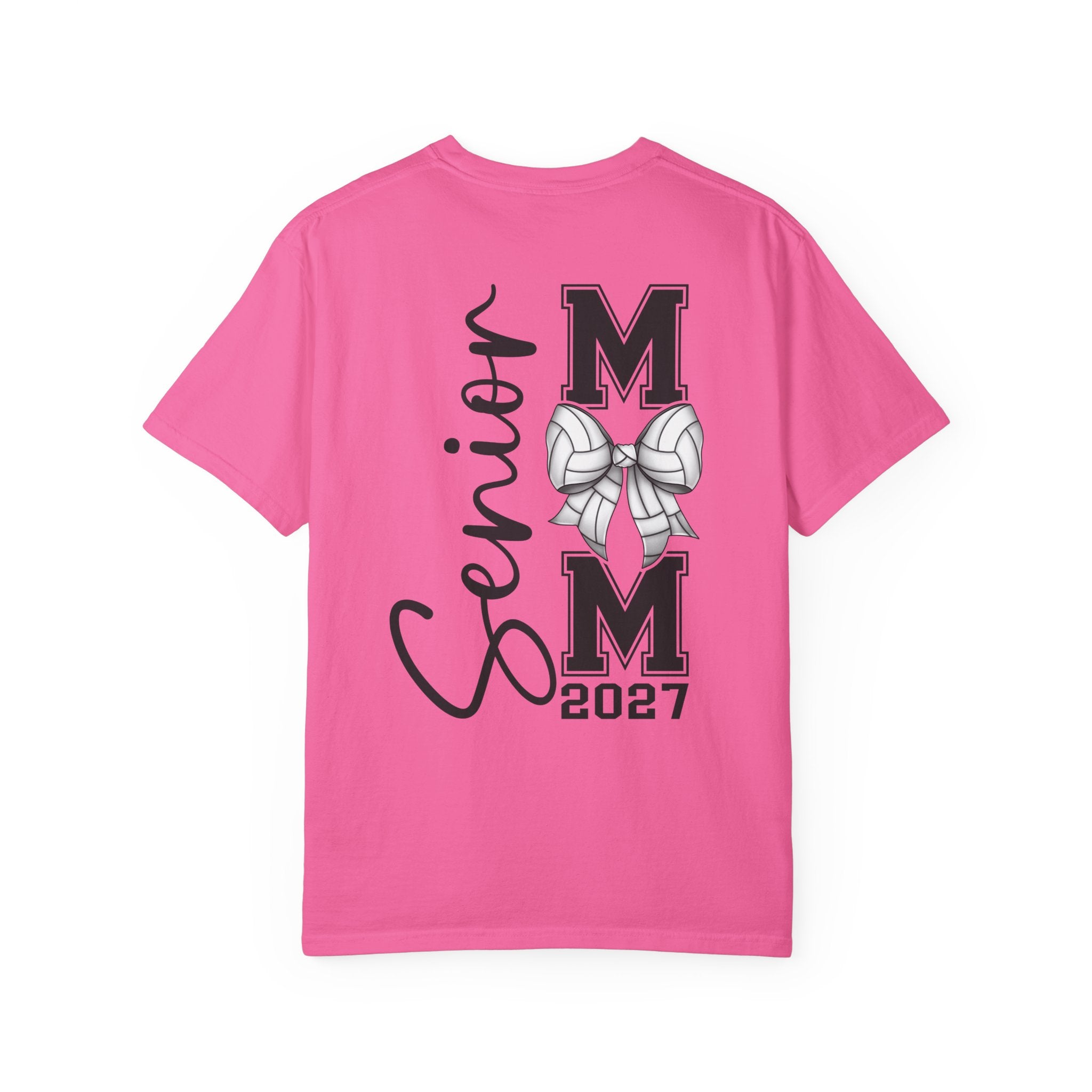 Front and Back Senior Mom 2027 T-Shirt