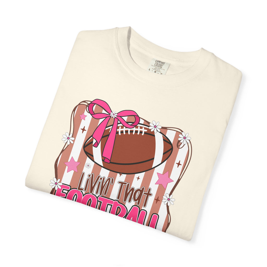 I Live That Football Mom Life Graphic Tee