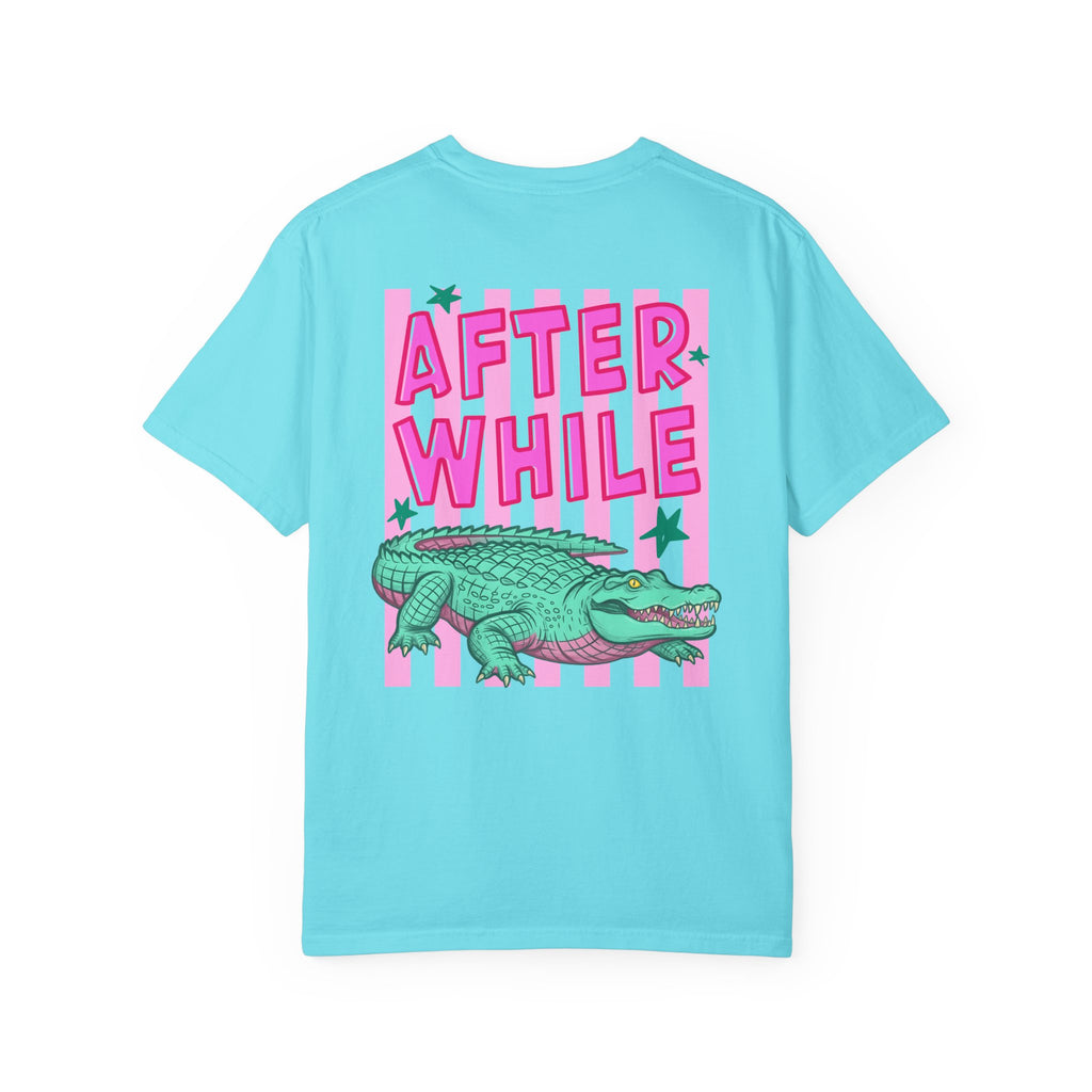 Front and Back Later/Afterwhile Alligator Graphic T-Shirt