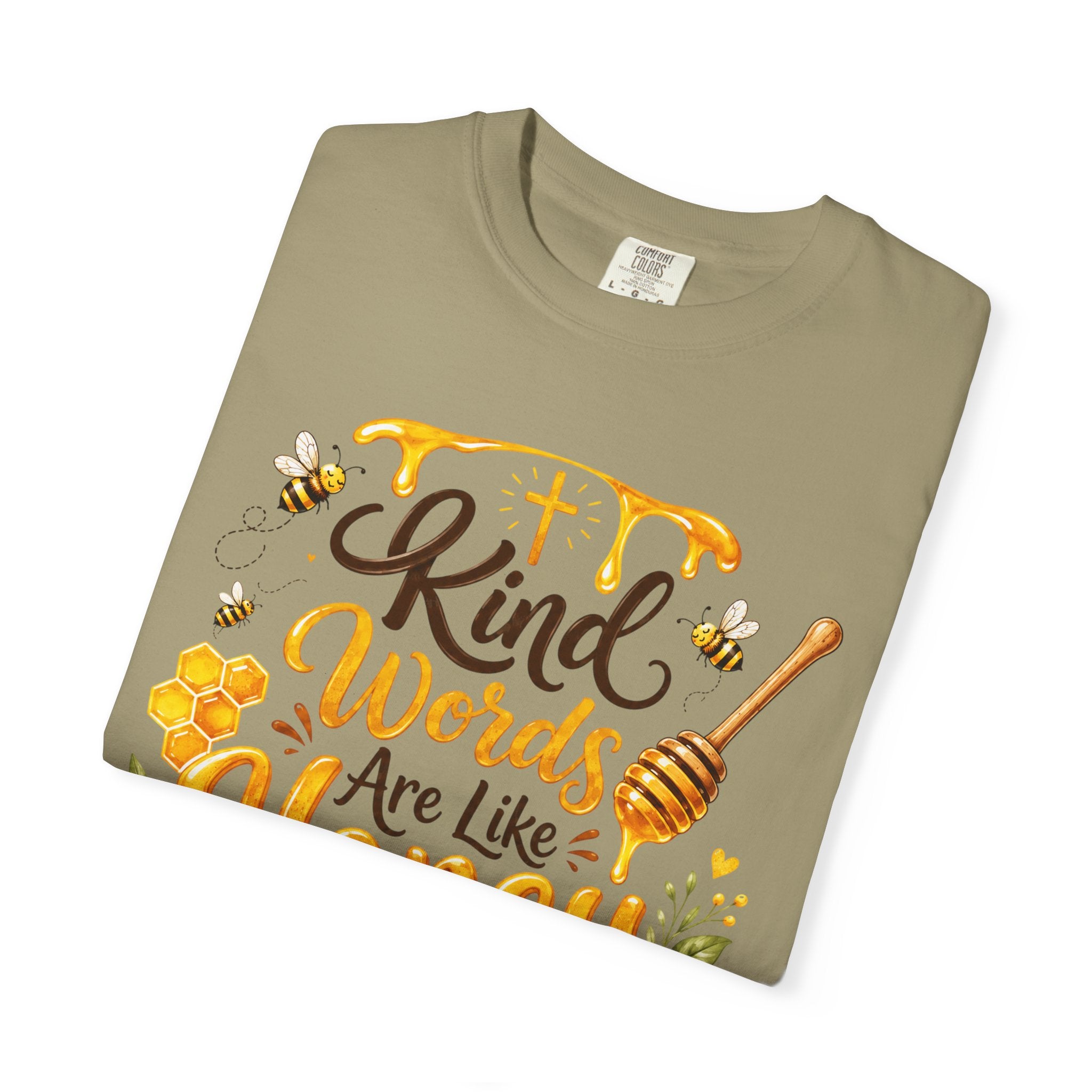 "Kind Words Are Like Honey" Floral Christian Graphic Tee