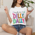 Born to Dilly Dally T-Shirt — Colorful Retro Kids' Tee