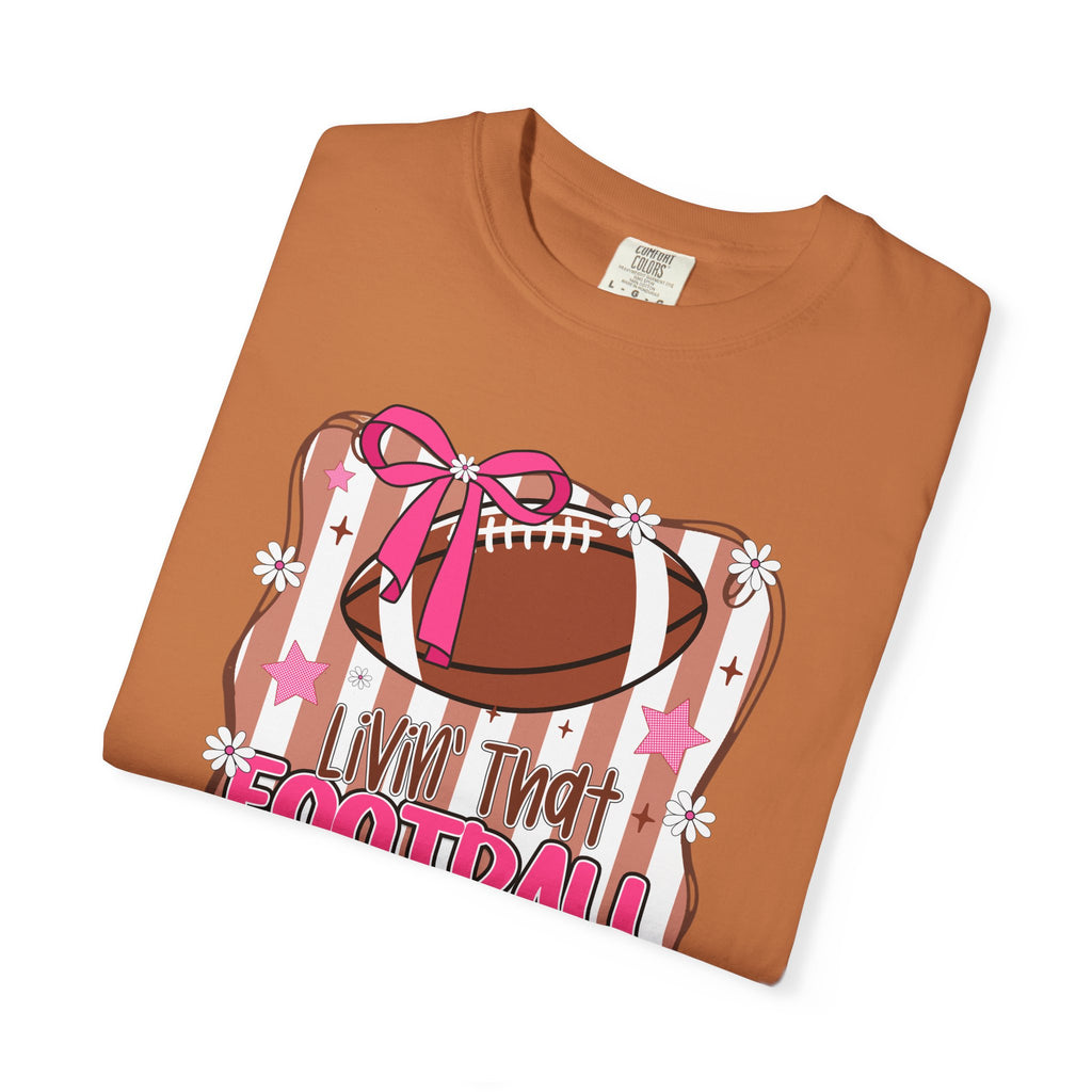 I Live That Football Mom Life Graphic Tee