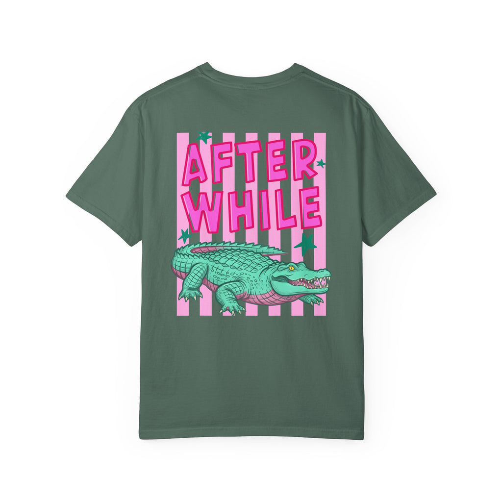 Front and Back Later/Afterwhile Alligator Graphic T-Shirt