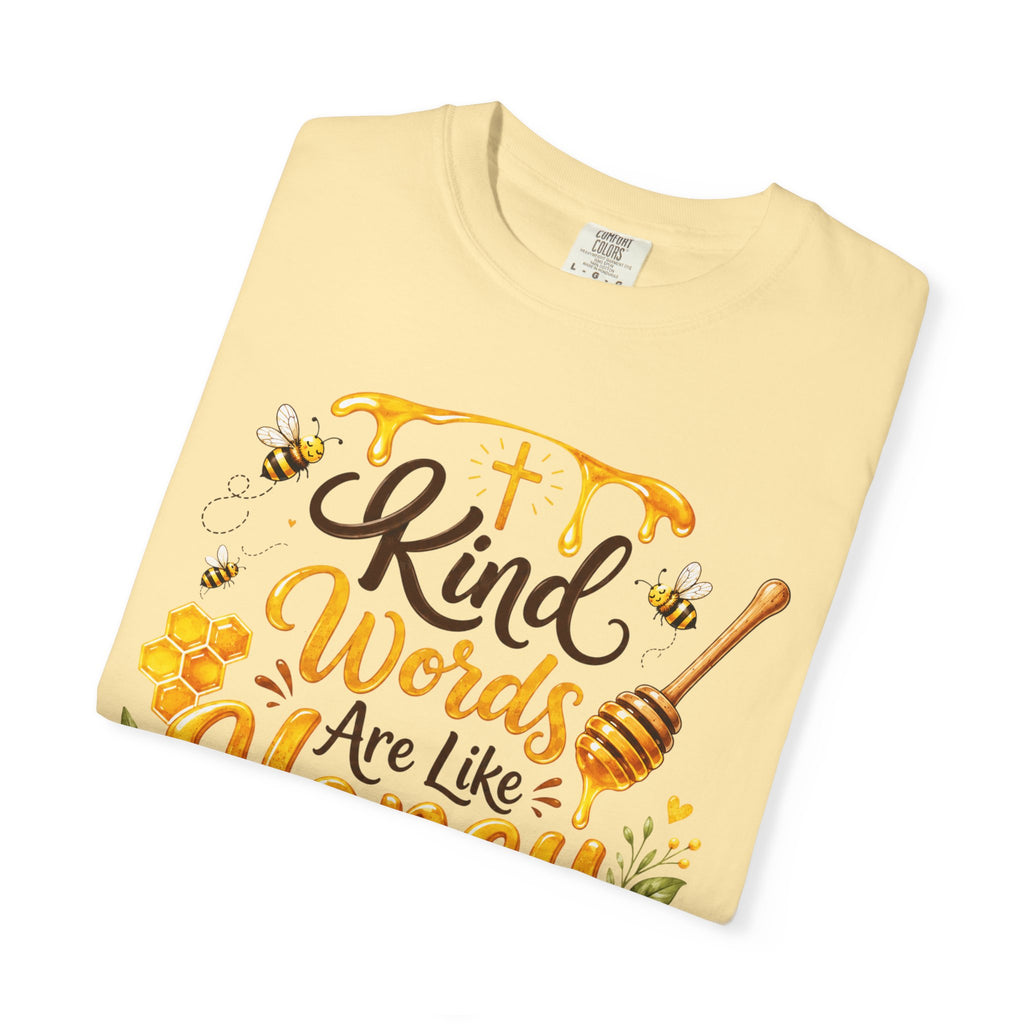 "Kind Words Are Like Honey" Floral Christian Graphic Tee