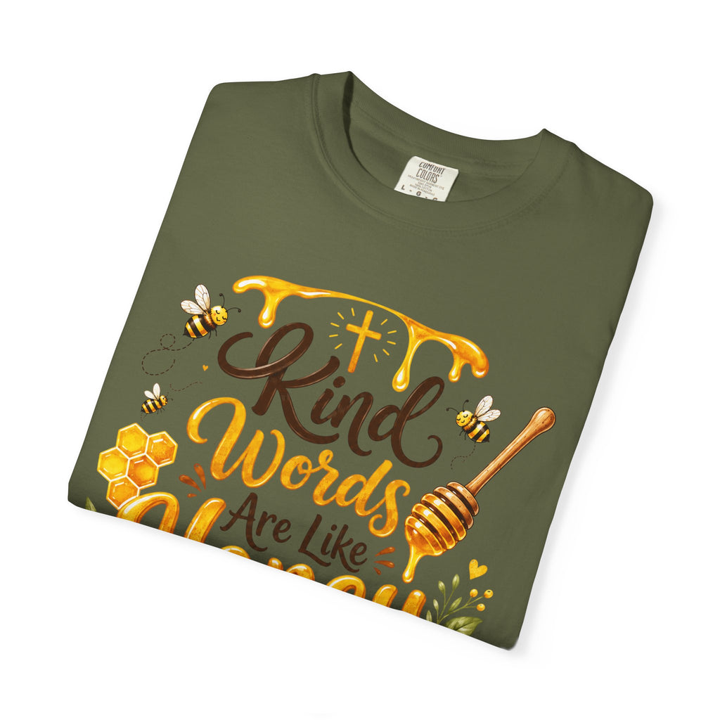 "Kind Words Are Like Honey" Floral Christian Graphic Tee