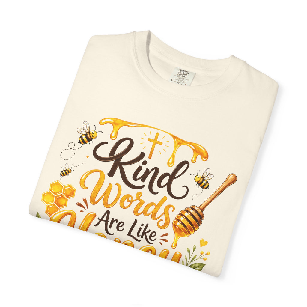 "Kind Words Are Like Honey" Floral Christian Graphic Tee