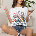 Volleyball Coach T-Shirt — "All Day Every Day" Cute Volleyball Coach Tee