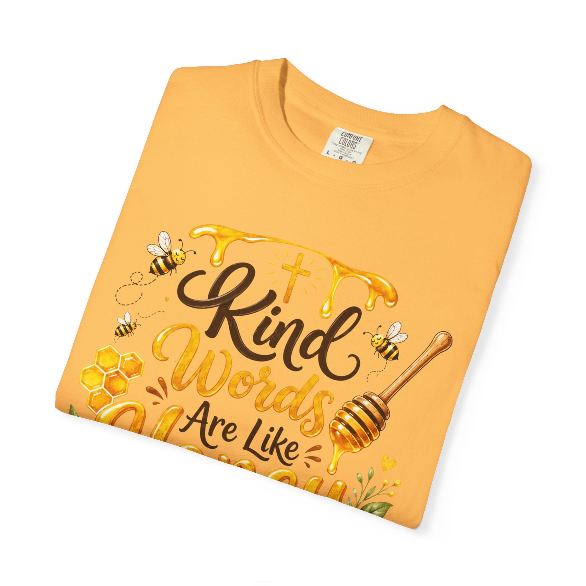 "Kind Words Are Like Honey" Floral Christian Graphic Tee