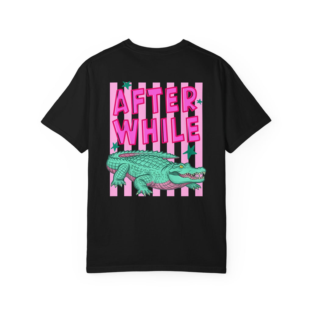 Front and Back Later/Afterwhile Alligator Graphic T-Shirt