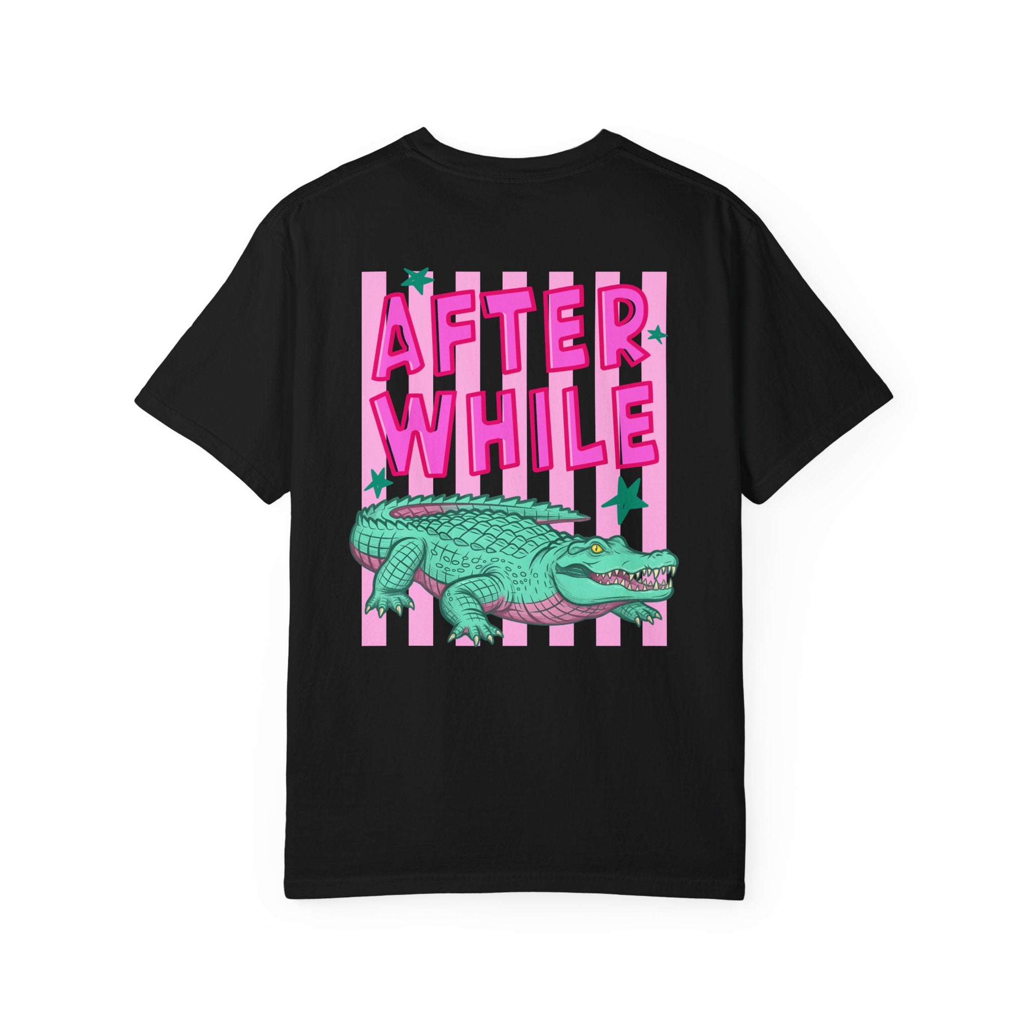 Front and Back Later/Afterwhile Alligator Graphic T-Shirt