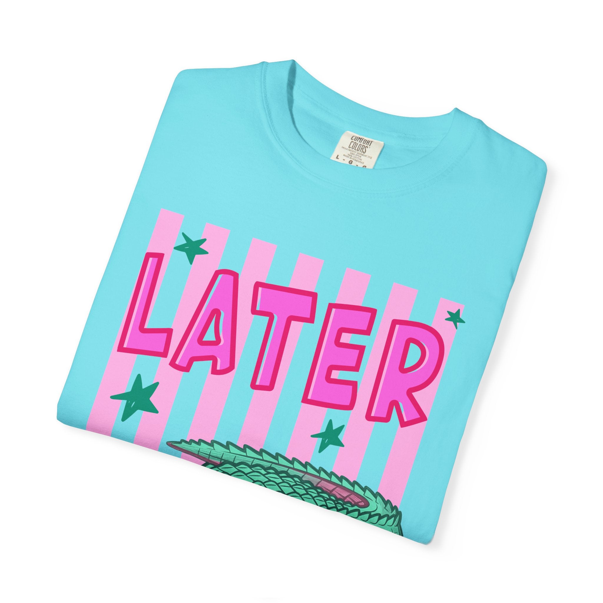 Front and Back Later/Afterwhile Alligator Graphic T-Shirt