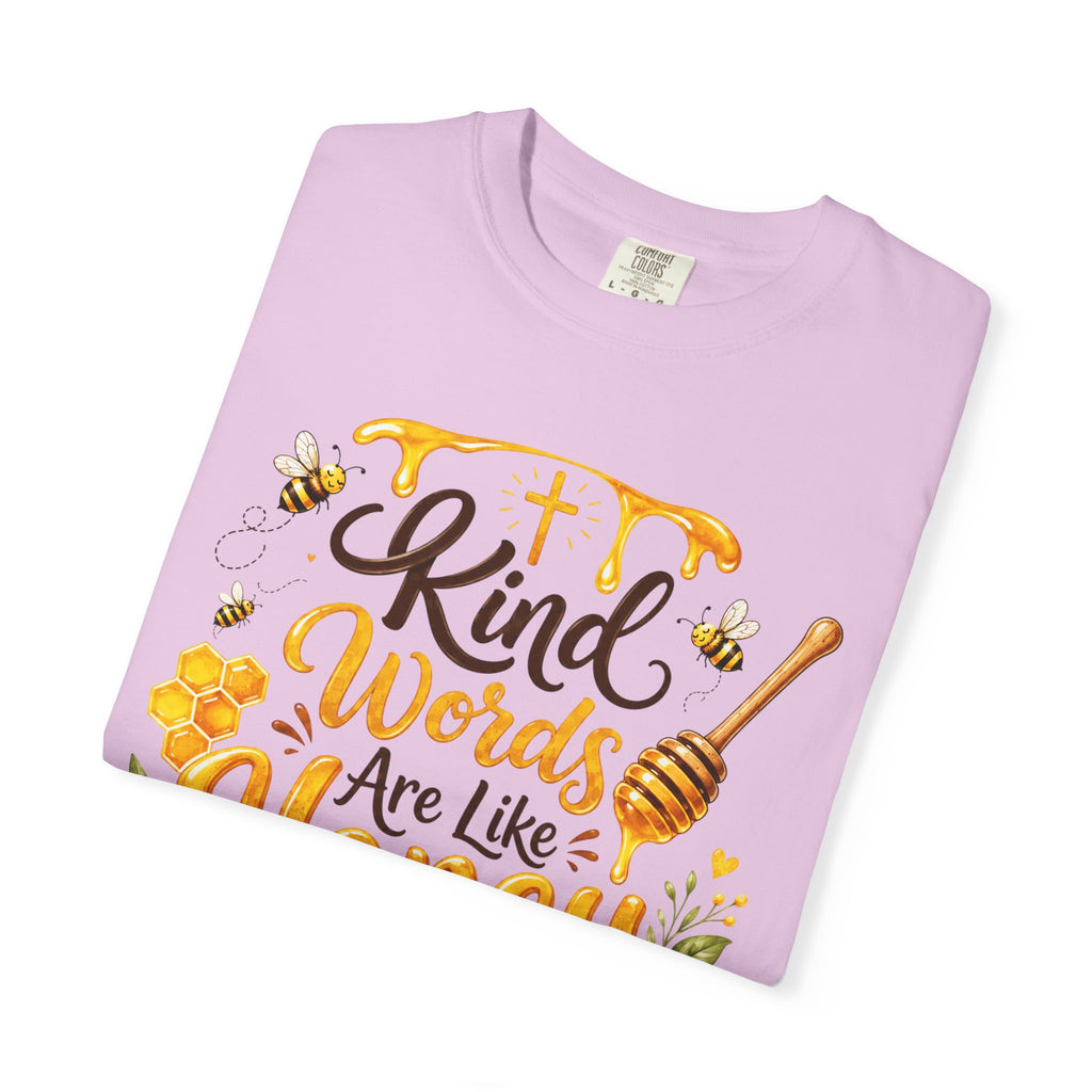 "Kind Words Are Like Honey" Floral Christian Graphic Tee
