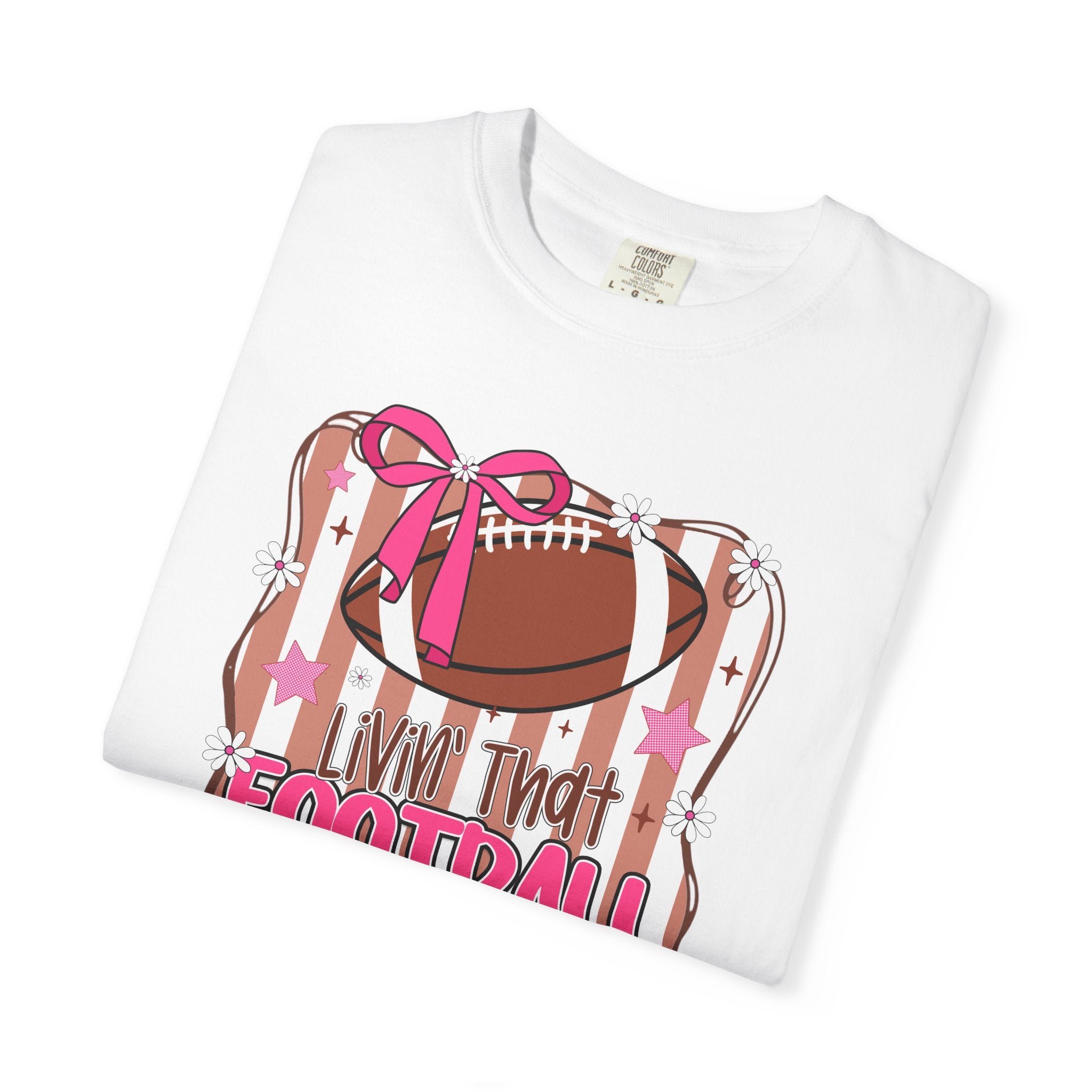 I Live That Football Mom Life Graphic Tee