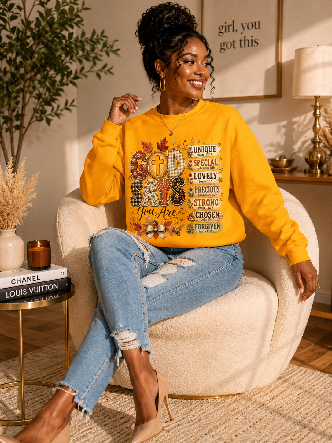 God Says You Are – Gildan Fall Faith Sweatshirt