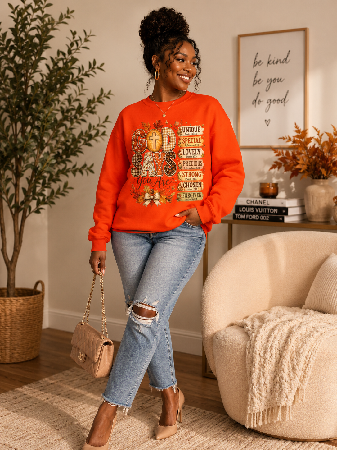 God Says You Are – Gildan Fall Faith Sweatshirt