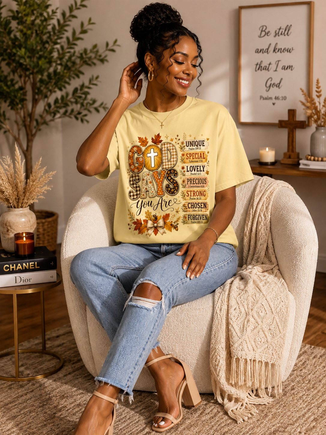 God Says You Are – Fall Faith Comfort Colors® Shirt