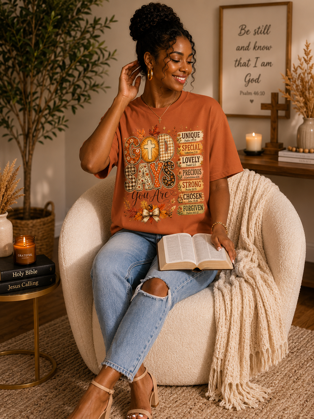 God Says You Are – Fall Faith Comfort Colors® Shirt